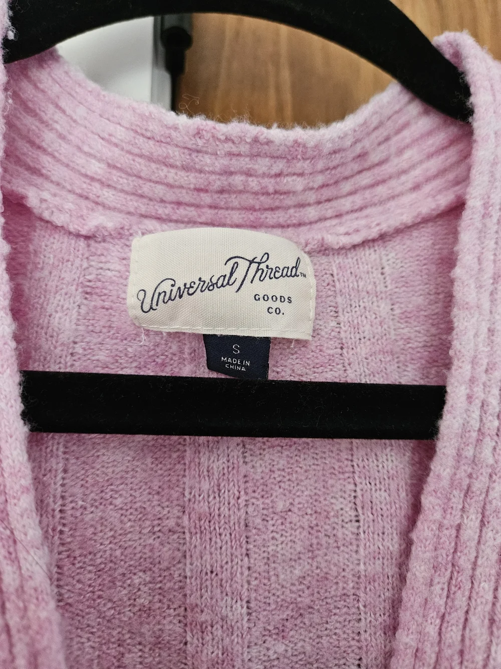 Universal Thread Soft Pink Button-Up Ribbed Cardigan - Picture 2 of 3